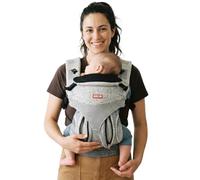 Beco Ventura Porta Bebés Ergonómico de 0 a 36 Meses, Gris (3,2-20 kg) | Punto elástico reciclado transpirable, 3 posiciones ergonómicas, asiento M con cremallera, reposacabezas y cintura acolchada