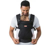 Beco Ventura Porta Bebés Ergonómico de 0 a 36 Meses, Negro (3,2-20 kg) | Punto elástico reciclado transpirable, 3 posiciones ergonómicas, asiento M con cremallera, reposacabezas y cintura acolchada