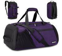 BECOJADDE Sporttasche Herren 40L groß Sporttaschen Reiserucksack mehrere Taschen Rucksack mit Schuhfach Nassfach Wasserdicht für Schulter und Hand Trainingtaschen Weekender Tasche Sports Bags, morado