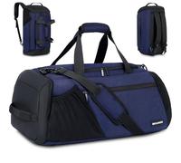BECOJADDE Sporttasche Herren 40L groß Sporttaschen Reiserucksack mehrere Taschen Rucksack mit Schuhfach Nassfach Wasserdicht für Schulter und Hand Trainingtaschen Weekender Tasche Sports Bags, azul