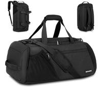 BECOJADDE Sporttasche Herren 40L groß Sporttaschen Reiserucksack mehrere Taschen Rucksack mit Schuhfach Nassfach Wasserdicht für Schulter und Hand Trainingtaschen Weekender Tasche Sports Bags, Negro