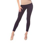 BeComfy Leggings para Mujer Opaco Polainas de Algodón Negro Gris Azul marino Bianco Grafito Azul Rosa Beige Violeta Verde 36,38,40,42,44,46,48,50,52,54,56