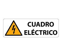 Becral® - Pegatina riesgo electrico | pegatinas vinilo para cuadro electrico | Triángulo con Rayo | normativa europea W012, ASR A1.3, DIN EN ISO 7010 vinilo Amarillo negro 75x25 mm