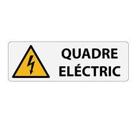 Becral® - Pegatina risc elèctric | pegatinas vinilo para quadre elèctric | Triángulo con Rayo | normativa europea W012, ASR A1.3, DIN EN ISO 7010 vinilo Amarillo negro 75x25 mm