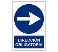 Becral® - Señal de obligación DIRECCION OBLIGATORIA DERECHA material aluminio tamaño 210X300mm (ref.RD20929)