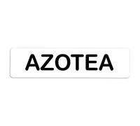 Becral® - Señal de PVC AZOTEA | Placa puerta PVC | Señal informativa | Cartel Puerta 200X50mm