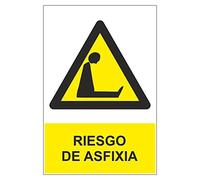 Becral® - Señal PELIGRO RIESGO ASFIXIA de tamaño 210X300mm material ALUMINIO (ref.RD30958)