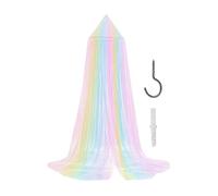 Bed Canopy, Princess Bed Canopy, Kids Bed-Tent, Rainbow Mosquto Net, Girls