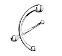 bed geek Palo de masaje de próstata de doble cabeza - Juguetes sexuales para adultos de acero inoxidable - Enchufe anal para hombres & Mujeres - Estimulación del punto G para parejas & Masturbación