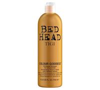 Bed Head by TIGI Colour Goddess Champú, para Cabello Teñido, 750ml | Sin sulfatos, con queratina y aceite de coco para controlar el encrespamiento y aportar brillo