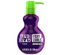 Bed Head by TIGI Foxy Curls Contour Cream, 200ml | Crema de peinado antiencrespamiento para rizos y ondas con movimiento, tratamiento ligero hidratante y definidor