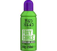 Bed Head by TIGI Foxy Curls Espuma de Peinado, 250ml | Espuma de peinado para rizos definidos con fijación fuerte, contra el encrespamiento y la humedad