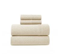 BED INC Road Trip America - Juego de sábanas de jersey tamaño Queen, algodón (4 piezas) con bolsillos profundos, sábanas de punto suave y elástico, 1 encimera, 1 sábana bajera y 2 fundas de almohada