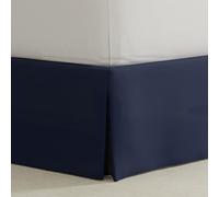 Bed Maker's Never Lift Your Mattress Wrap Around Bed Skirt Classic Style Low Maintenance Wrinkle Resistant Fabric Traditional 14 Inch Drop Length, Twin, Navy