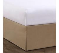 Bed Maker's Never Lift Your Mattress Wrap Around Bed Skirt Classic Style Low Maintenance Wrinkle Resistant Fabric Traditional 14 Inch Drop Length, Twin, Mocha