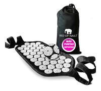 Bed of Nails Correa De Acupresión Cómoda Con 1,848 Púas Para Alivio De Dolor De Espalda, Regalos De Bienestar Para Mujeres Hombres Con Bolsa De Transporte, Negro Azabache