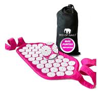 Bed of Nails Original Acupresión Correa con 1,848 Mini Masaje Puntas para Espalda Dolor Alivio, Bienestar Regalos para Mujeres y Hombres, Transporte Bolsa, 38 x 20 cm, Rosa