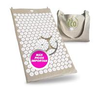 BED OF NAILS Tapete de Acupresión Eco Premium Original, 8820 Puntos de Presión para Alivio del Dolor de Espalda, Energía y Relajación, Recuperación Muscular, Apto FSA/HSA, con Bolsa de Mano, 29x16