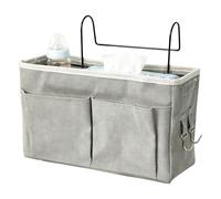 Bed Organizer,Hangable Portable Bag - Easy Attachment Nursery Bedside Diaper Pocket | Travel-Friendly For babby Bottle Diaper Toy Tissue Bunk Bedroom Kids Room Nursery Hospital College Travel