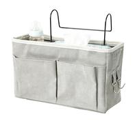 Bed Organizer,Hangable Portable Bag - Easy Attachment Nursery Bedside Diaper Pocket | Travel-Friendly For babby Bottle Diaper Toy Tissue Bunk Bedroom Kids Room Nursery Hospital College Travel