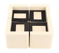 Bed Risers for Furniture | 4Pcs Heavy Duty Furniture Lifters | Raise Bed/Desk/Sofa for Storage & Maintenance | Floor Pads, 10.5cm Height