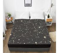 Bed Sheets Beige Estrella Gris Sabana Bajera Protector Cama Transpirable Cubre Colchon Lavable Sabana Bajera 200x200 Funda Colchon Microfibra Cubrecolchon Elastico Ajustable Juego de Sabanas