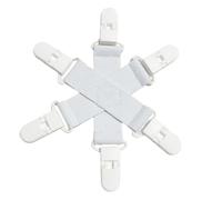 Bed Sheets Clips - Compact Anti-Twist Anti-Knot - WAD-Free Bed Sheets Holder - for Home Dorm Hotel Dormitory Apartment Rental Bedroom Living Room Duvet Cover