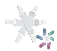 Bed Sheets Clips - Compact Anti Twist Fasteners, Wad Free Bedding Holder Straps, Durable Adjustable Grippers for Secure Mattress Fit | Home Bedroom Living Room Apartment Dorm Hotel Rental Duvet Blanke