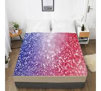 Bed Sheets Estrella Roja Azul Sabana Bajera Protector Cama Transpirable Cubre Colchon Lavable Sabana Bajera 200x200 Funda Colchon Microfibra Cubrecolchon Elastico Ajustable Juego de Sabanas