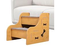 Bed Steps For Dogs - Density Board Carpet Cloth 34x30x30cm To 45x30x40cm | Puppy Climbing Ramp Stairs, Dog Furniture Steps | Ideal for Indoor, Bedroom, Sofa, Window, Living Room, RV, Couch