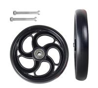 BEdaw Rueda de Repuesto de 2 Piezas para Andadores, Rueda Delantera de Neumáticos Sólidos, Rueda Antideslizante Silenciosa, Rueda Trasera para Silla de Ruedas de 5", 6" Y 8", para Muchas Sillas de R