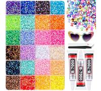 Bedazzling Kit, 32000 Pcs Multicolor Bedazzler Kit with Rhinestone, 3-5mm Gems for Colorful DIY Resin Rhinestone Kits, Include Storage Box Tool, Bedazzle Kits for Nail, Diamond Art, Clothes (24,3MM)