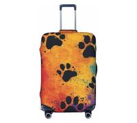 Bedbliss Funda elástica para equipaje de viaje, para hombres y mujeres, Rainbow Dog Paws 2, L(for 25-28 inch luggage)
