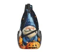Bedbliss Mochila cruzada para el hombro, bolsa de pecho, gimnasio, viajes, senderismo, mochila casual, Gnomos de Halloween 9, Talla única