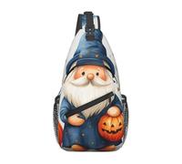 Bedbliss Mochila cruzada para el hombro, bolsa de pecho, gimnasio, viajes, senderismo, mochila casual, Gnomos de Halloween 6, Talla única