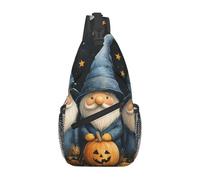 Bedbliss Mochila cruzada para el hombro, bolsa de pecho, gimnasio, viajes, senderismo, mochila casual, Gnomos de Halloween 8, Talla única