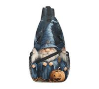 Bedbliss Mochila cruzada para el hombro, bolsa de pecho, gimnasio, viajes, senderismo, mochila casual, Gnomos de Halloween 10, Talla única