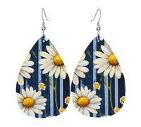 Bedbliss Pendientes colgantes de piel con forma de lágrima para mujer, accesorios de joyería, talla única, Cuero, Sin piedra preciosa
