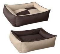 BedDog 2en1 colchón para Perro MAX Quattro L Aprox. 80x65 cm, 8 Colores, Cama, sofá,Cesta para Perro, Beige/Marron