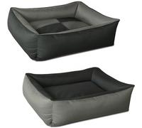 BedDog 2en1 colchón para Perro MAX Quattro XXXL Aprox. 150x110 cm, 8 Colores, Cama, sofá,Cesta para Perro, Antracita/Gris