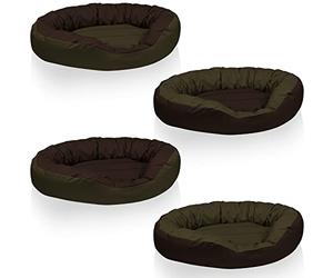 BedDog® 4en1 Sunny Verde/Marron XL Aprox. 85x70cm colchón para Perro, 13 Colores, Cama, sofá, Cesta para Perro