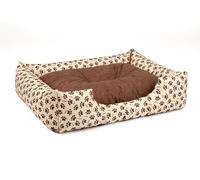 BedDog colchón para Perro Mimi S hasta XXXL, 26 Colores, Cama, sofá, Cesta para Perro, M Beige/marrón