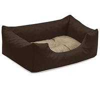 BedDog colchón para Perro Mimi S hasta XXXL, 26 Colores, Cama, sofá, Cesta para Perro, S marrón/Beige