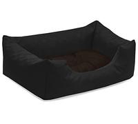 BedDog colchón para Perro Mimi S hasta XXXL, 26 Colores, Cama, sofá, Cesta para Perro, S Negro/marrón