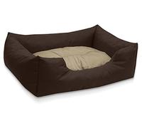 BedDog colchón para Perro Mimi S hasta XXXL, 26 Colores, Cama, sofá, Cesta para Perro, XL marrón/Beige