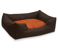 BedDog colchón para Perro Mimi S hasta XXXL, 26 Colores, Cama, sofá, Cesta para Perro, XL marrón/Naranja