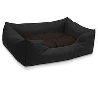 BedDog colchón para Perro Mimi S hasta XXXL, 26 Colores, Cama, sofá, Cesta para Perro, XL Negro/marrón