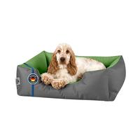BedDog® LUPI colchón para Perro S hasta XXXL, 24 Colores, Cama para Perro, sofá para Perro, Cesta para Perro, M Gris/Verde