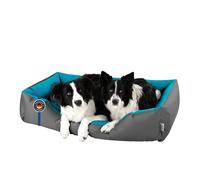 BedDog LUPI colchón para Perro S hasta XXXL, 24 Colores, Cama para Perro, sofá para Perro, Cesta para Perro, XXL Gris/Azul