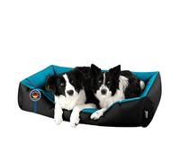 BedDog LUPI colchón para Perro S hasta XXXL, 24 Colores, Cama para Perro, sofá para Perro, Cesta para Perro, XXXL Negro/Azul